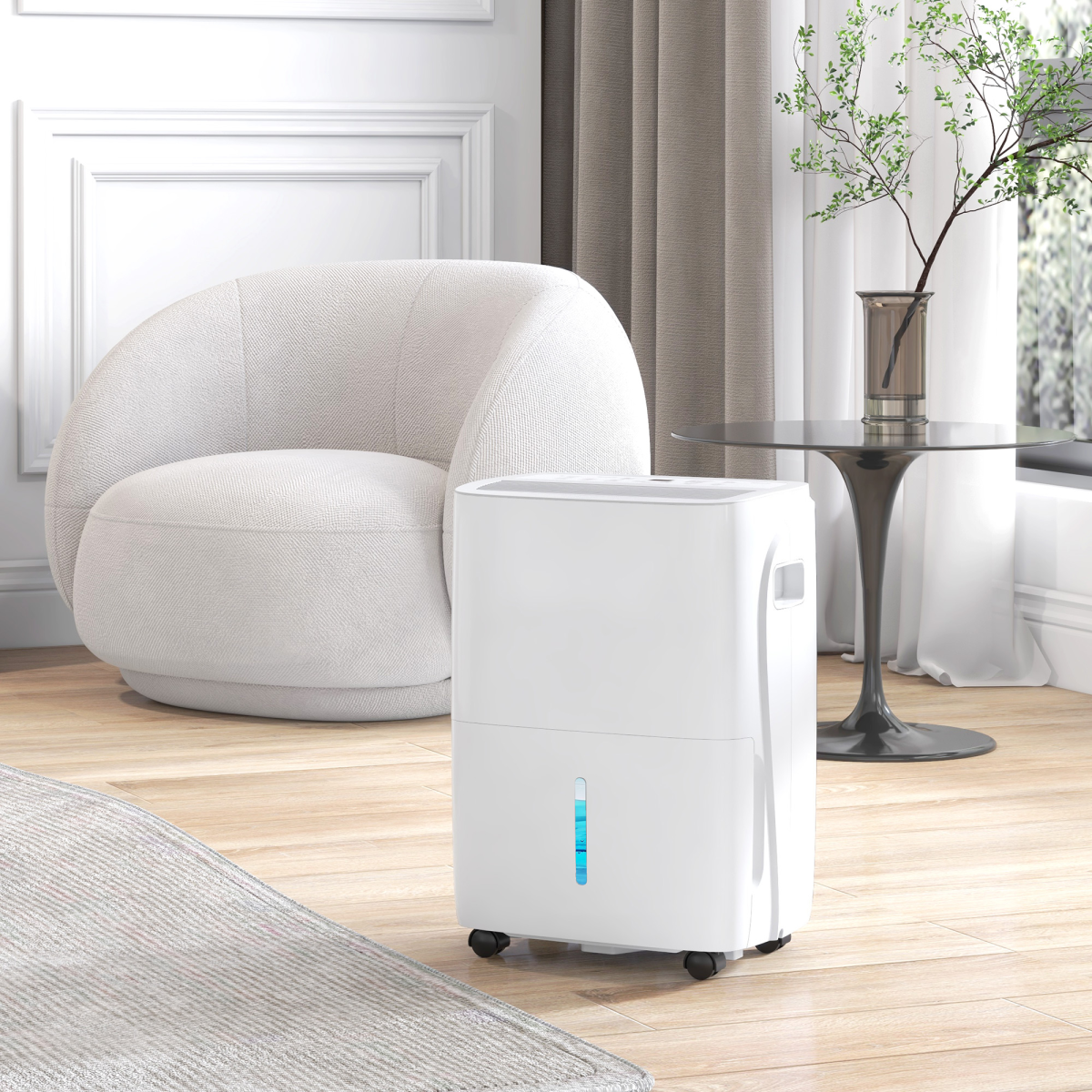HOMCOM 30L/Day Dehumidifier, with Auto-Clean Filter