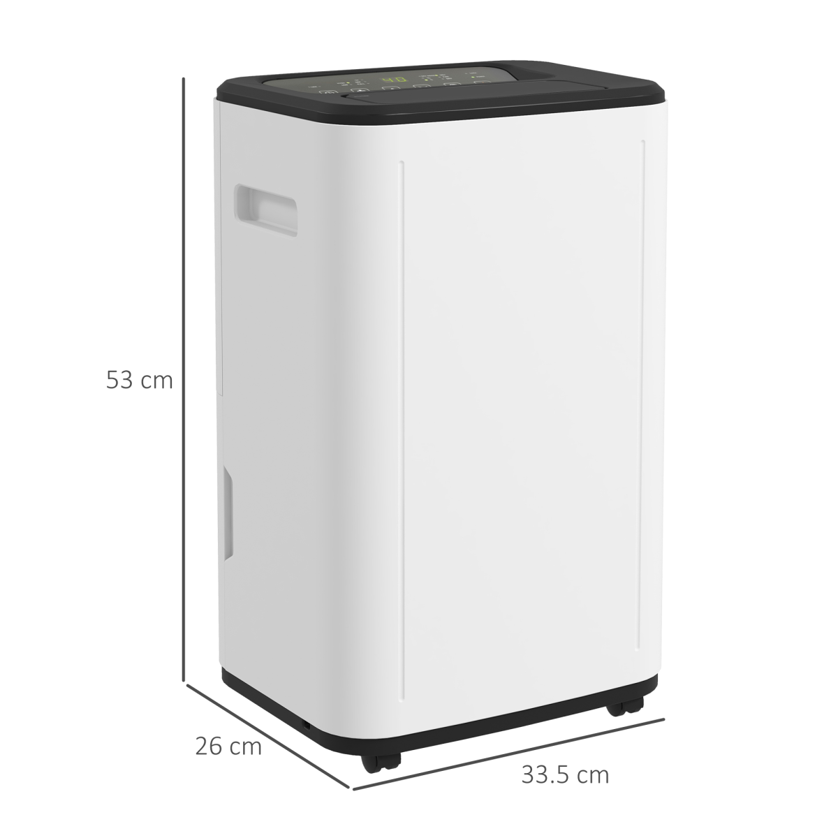 HOMCOM 20L/Day 6L Portable Quiet Air Dehumidifier