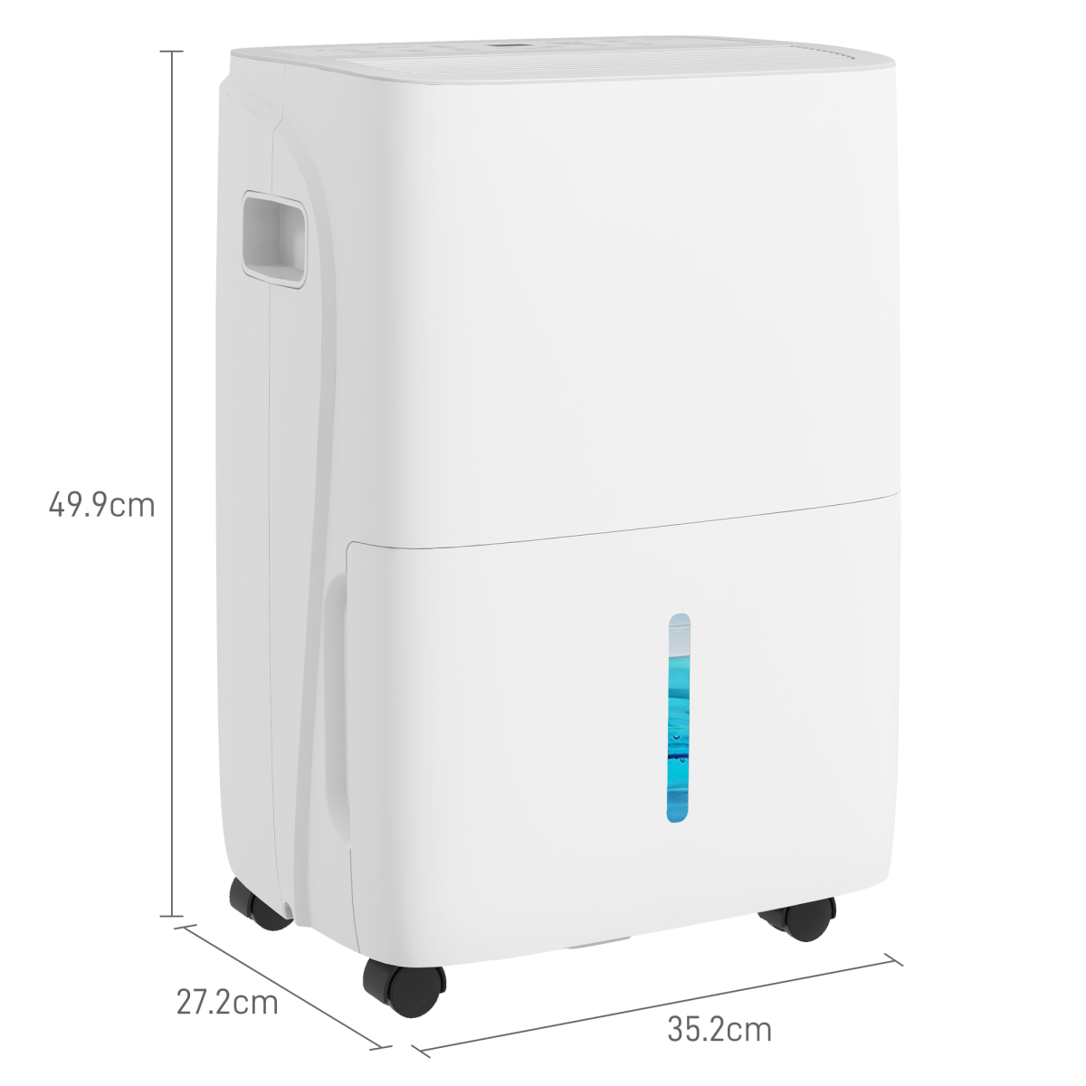 HOMCOM 30L/Day Dehumidifier, with Auto-Clean Filter