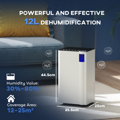 HOMCOM 12L/Day Dehumidifier