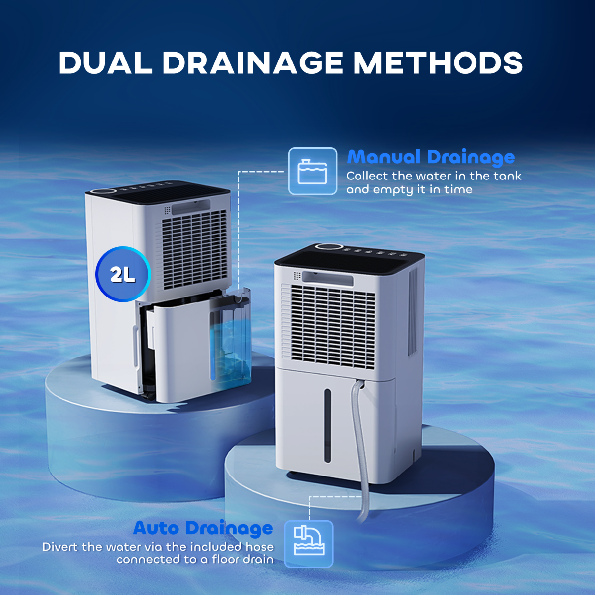 HOMCOM 12L/Day Dehumidifier