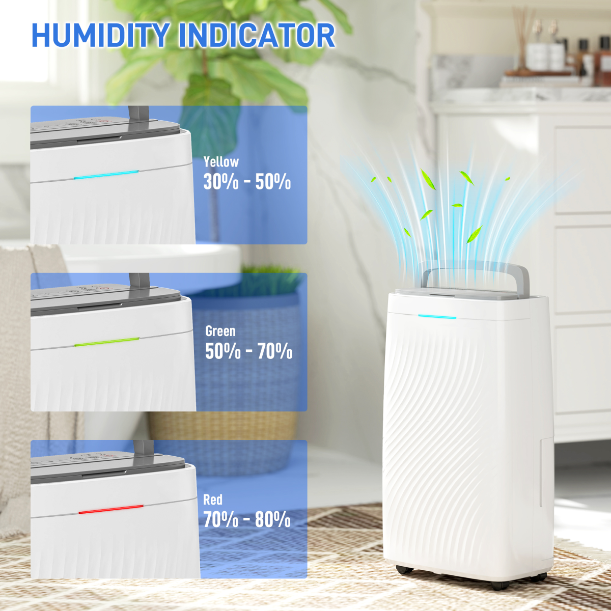 HOMCOM 16L/Day Dehumidifier