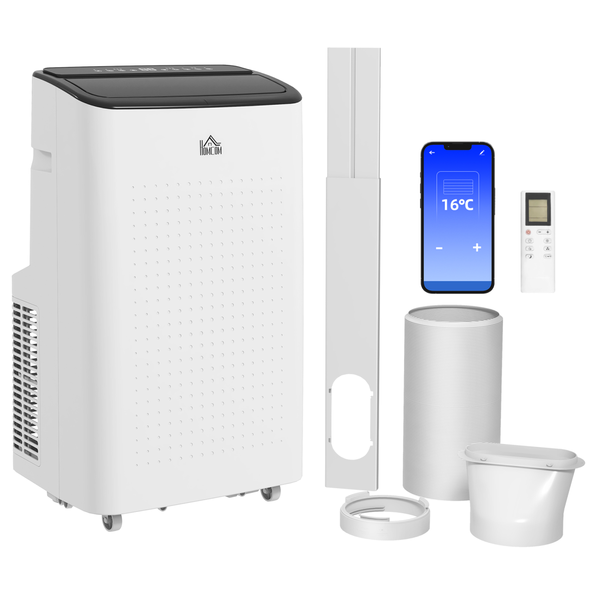 HOMCOM 14,000 BTU Portable Air Conditioner Unit
